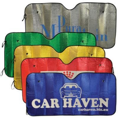 Full Color Printing Foam Aluminum Foil Foldable Car Sunshade