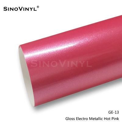 SINOVINYL Auto Color Changing Gloss Electro Metallic Vinyl Air Release Car Wrapping Vinyl