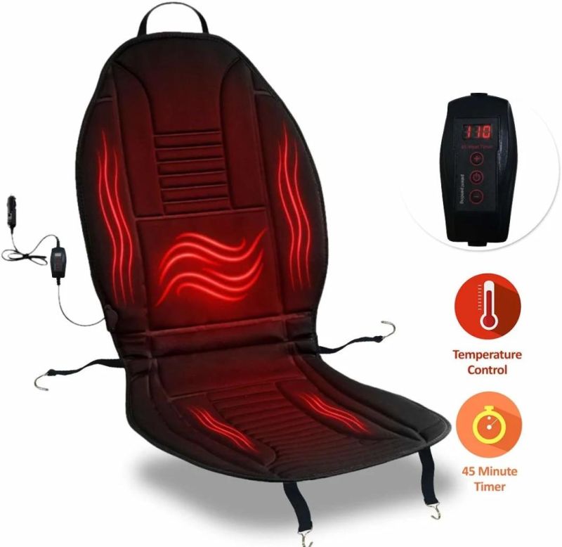 12V Car Heated Seat Cover Cushion for Cool Weather