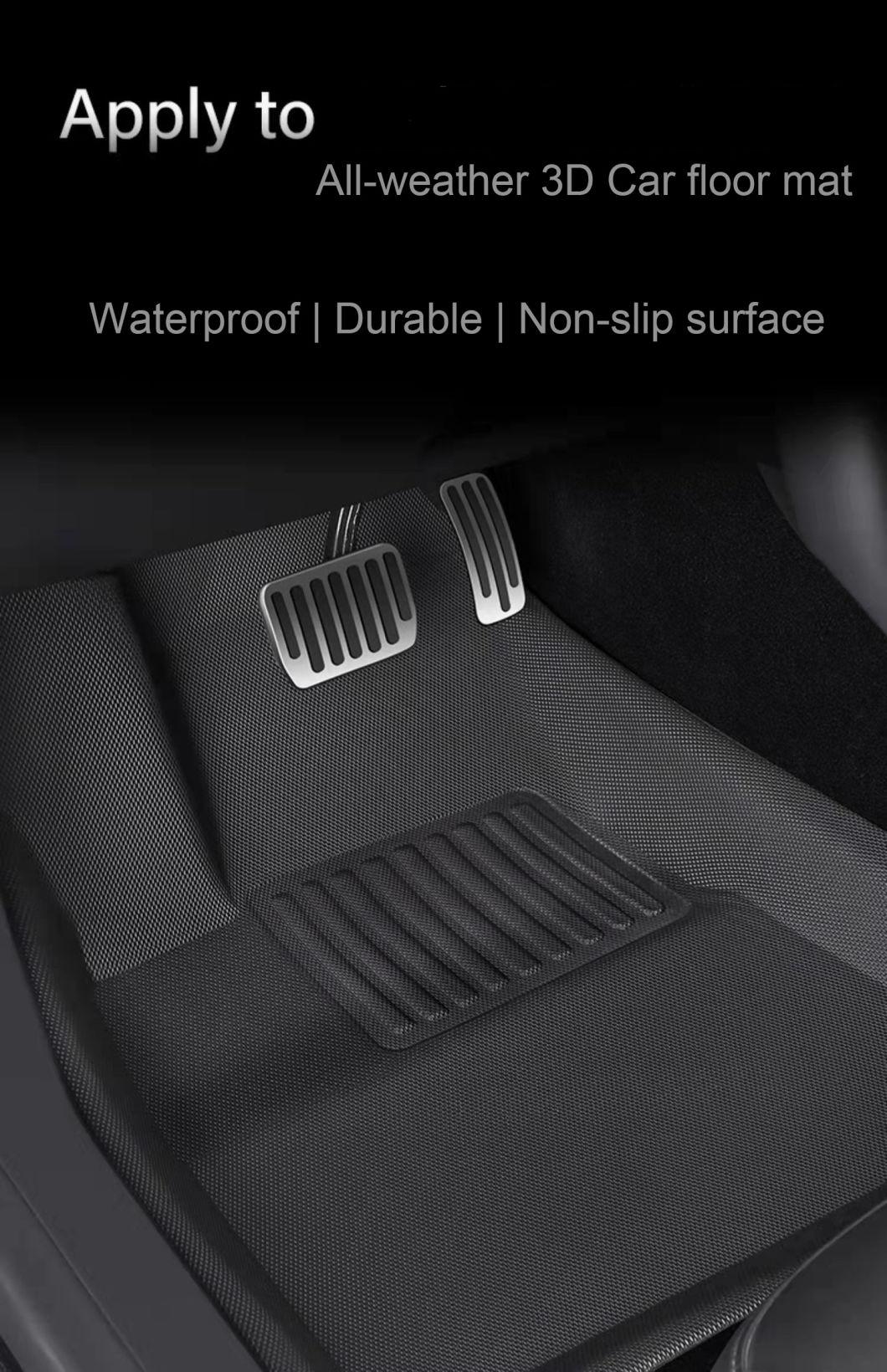 Much Cheaper Universal Car Mat TPE Foot Mat Hot Selling Car Rubber Mat All Weather Protection