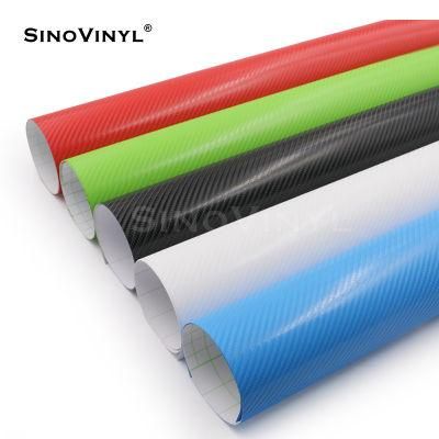 SINOVINYL Matte 4D 3D Car Carbon Fiber Car Vinyl Wrap Bubble Free For Laptop Phone Cover