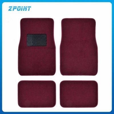 Car Accessory Carpet Floor Mats Red