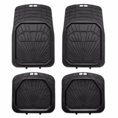 4 Universal Interior Rubber Floor Mat Car