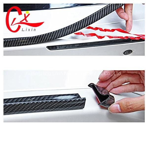 Car Carbon Fiber Rear Bumper Rubber Spoiler Roof Racing Locks