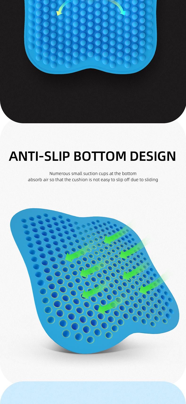 Competitive Price Silicone Seat Cushion 3D Breathable Cushion Pad for Travel Office Seat Cushion From China