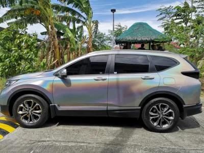 Vehicle Modeling Iridescent Laser Silver Car Film