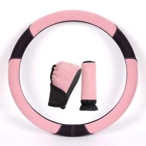 38cm Pink Women Girl Car Steering Wheel Cover