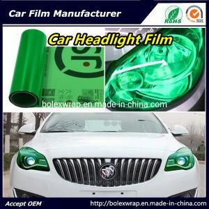 Self-Adhesive Green Color Car Headlight Film Car Tint Vinyl Films 30cmx9m