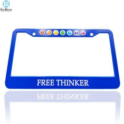 EU Car License Plate Frame Chrome