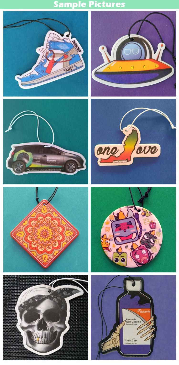 High Quality Custom Best Hanging Paper Car Air Freshener Car Perfume Best Air Freshener Room Freshener Automatic Air Freshener