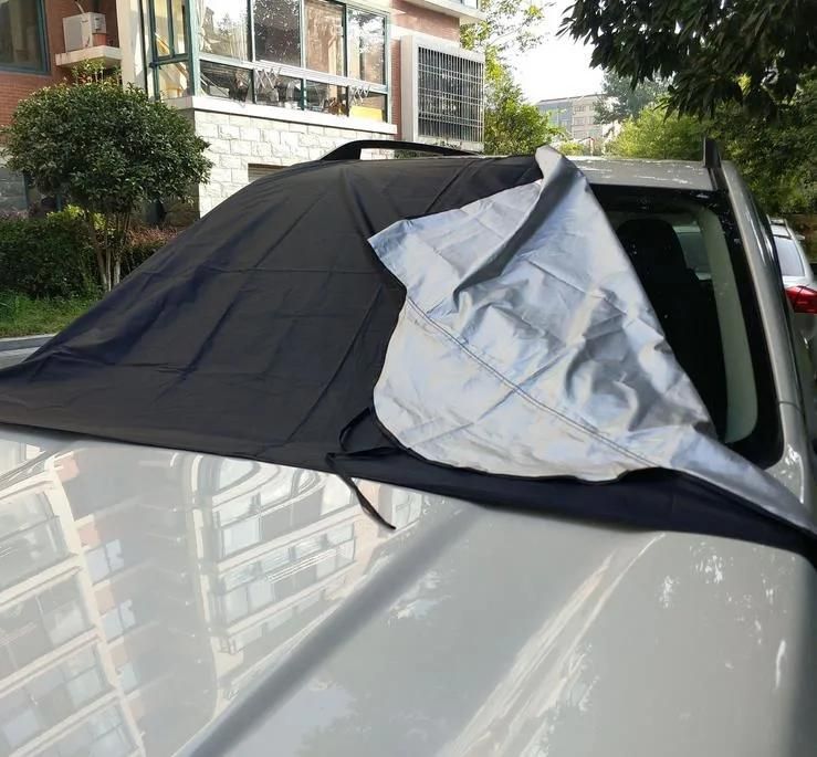 Waterproof Car Cover Breathable Half Top Windscreen Anti UV Snow Dust Sun Shade Protection Snow Protector