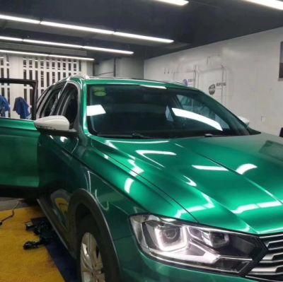 Gloss Metallic Emerald Green Vehicle Sticker Roll Air Bubble Free Car Wrap Film for All Kinds of Auto