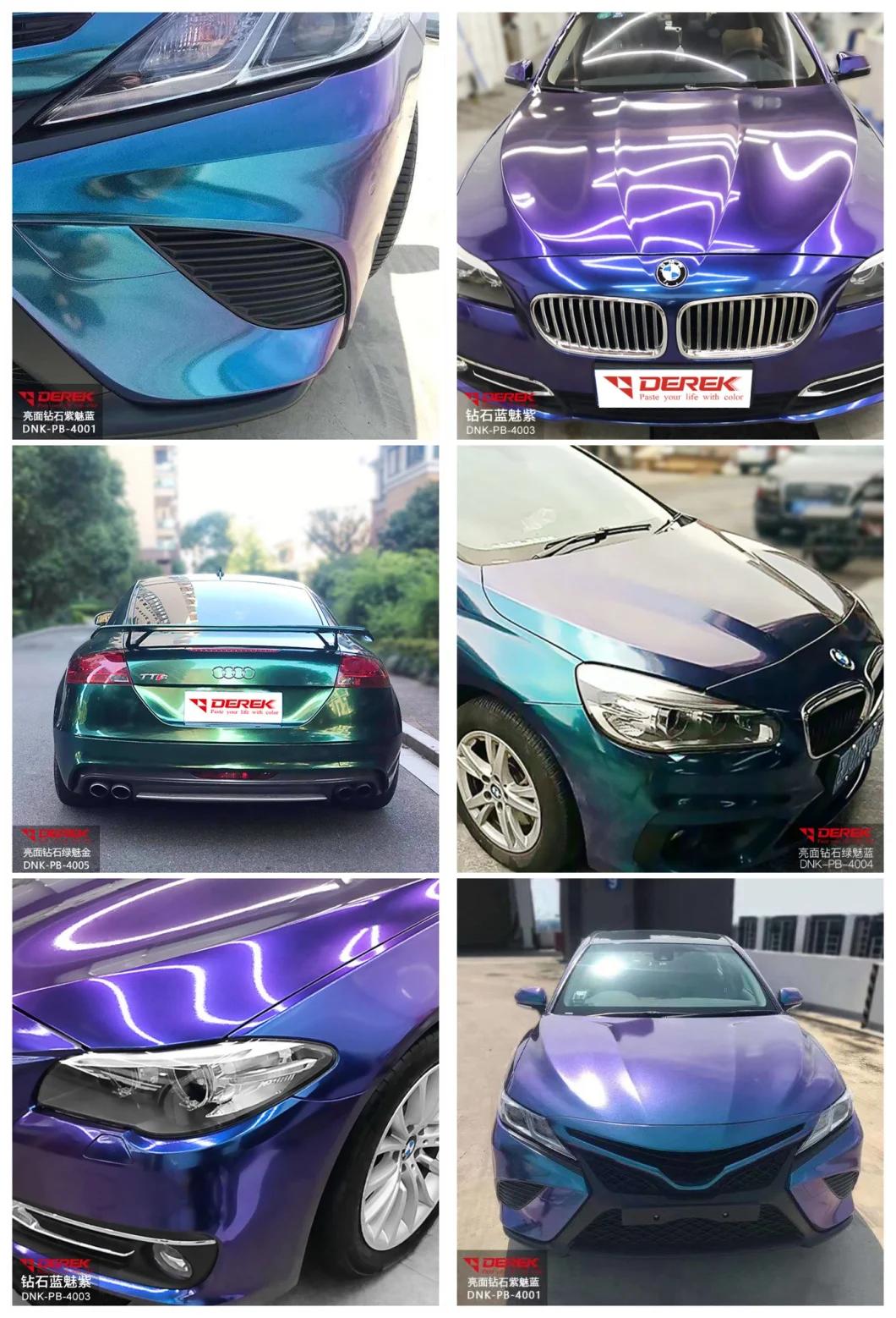 2021 New Glossy Matte Diamond Chameleon Foil Fashion Design Shining Color Change Vinyl Sticker Car Wrap Film