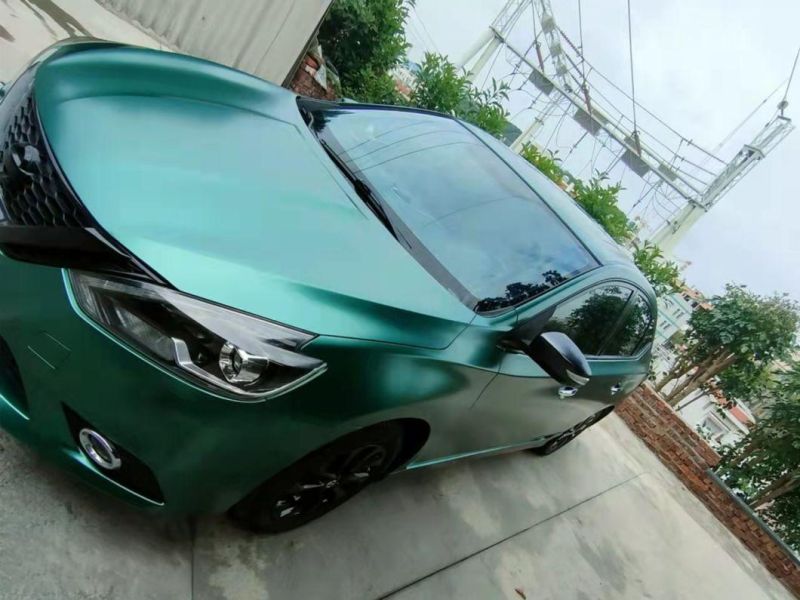 Satin Metallic Green Green Factory Direct Sales Car Body Color Changing Film