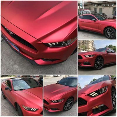 New Matte Silk Chrome Red Vinyl Warp Auto Protection Scratch Protection Film for Car1 Buyer