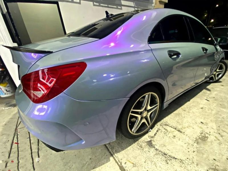 Magic Candy Color Flip Grey Purple Car Wrap Vinyl Film Chrome