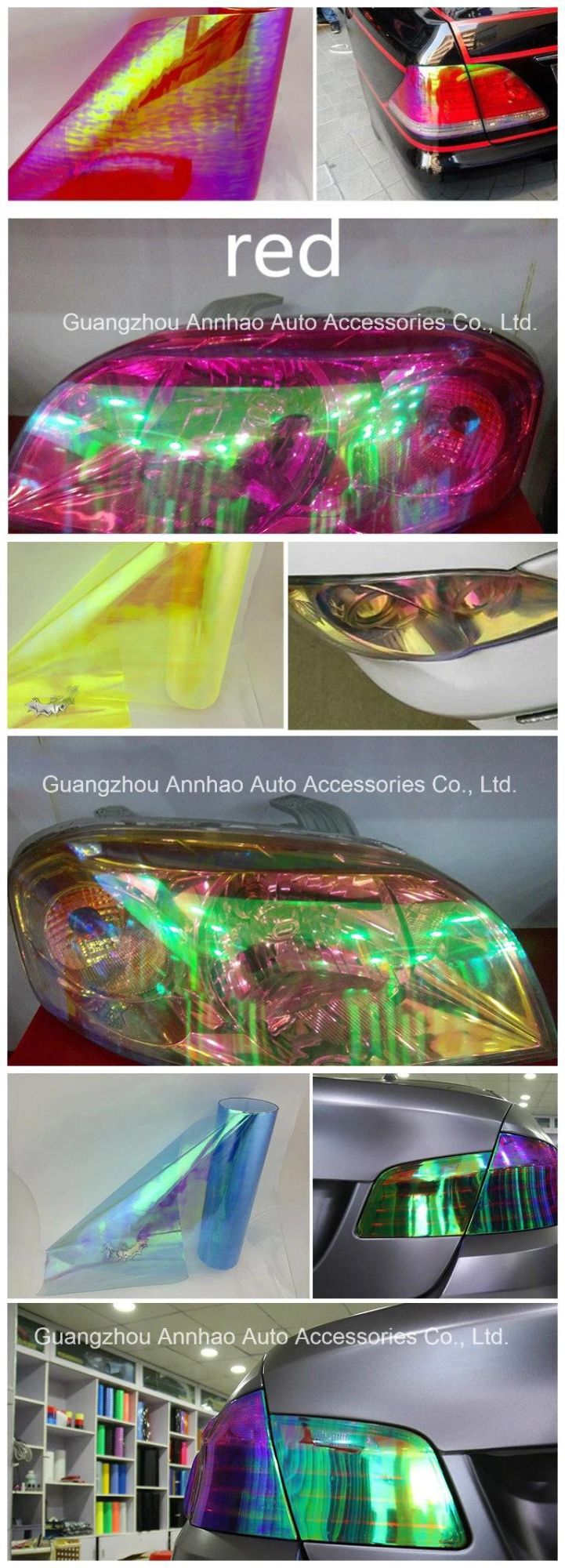 Ondis 0.3*9m Chameleon Film Auto Light Wrap Car Tint Film