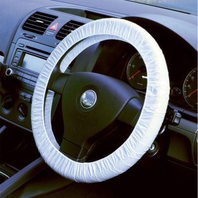 Universal Clear Elastic Plastic Disposable Steering Wheel Cover