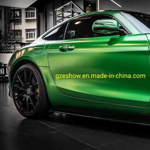 Chrome Scratch Green Car Wrap Vinyl Auto Wrapping Film