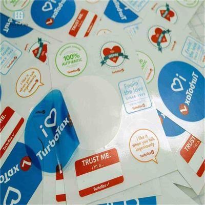 Custom Adhesive Label Sticker Double Sided Printing Static Window Cling Stickers PVC Sticker