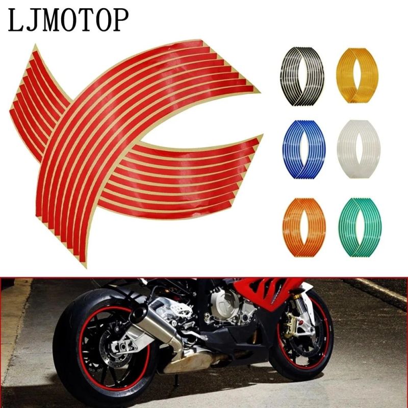 Wheel Sticker Reflective Rim Stripe Tape Bike Motorcycle Stickers for Honda for Kawasaki Z750 Z800 for YAMAHA Mt07 Mt09 Mt10 R1