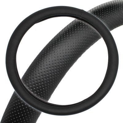 Black Color Stylish Car Steering Wheel Wrap Cover