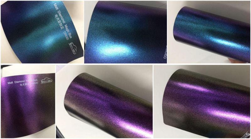 Purple Electric Matte Satin Metallic Chameleon Vinyl Wrap Chrome