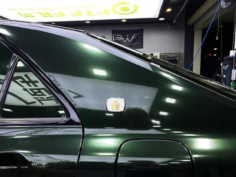 Satin Metallic Glossy Blackish Green Vinyl Car Wrap Film