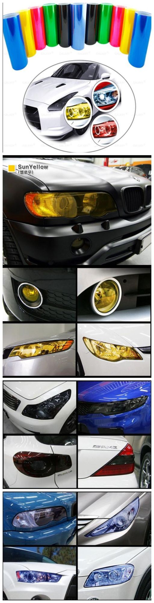 Wholesales OEM Size PVC Self Adhesive 30cm*9m Car Decal Glossy Light Film