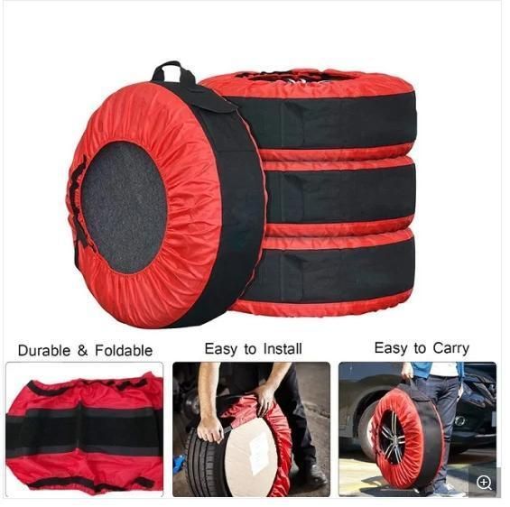 Summer Tire Winter Tire Storage Cover - 4 in 1 - Durable Polyester Material - Long-Lasting