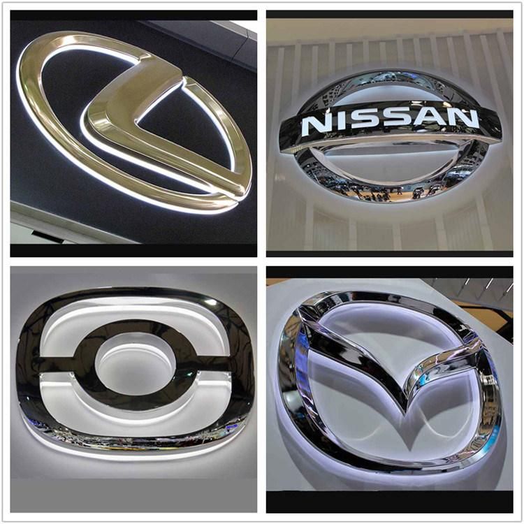 Acrylic Vacuum Formed Outdoor Car Logo Signage