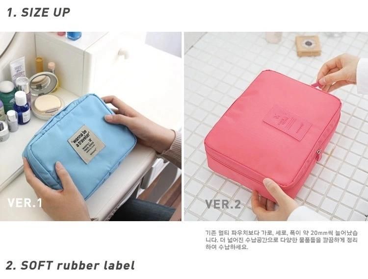 Wholesale Custom Makeup Bag Elegant Women Small Cosmetic Bag Waterproof Oxford Fashion Travel Storage Supplies