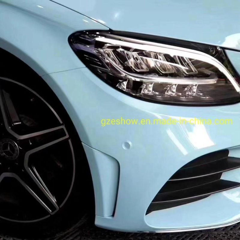 Glossy Crystal Ice Blue Car Film Car Wrap Sticker