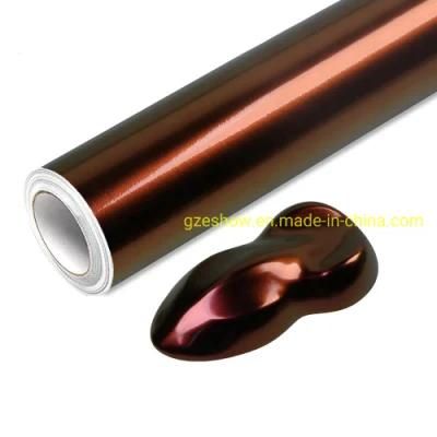 Super Chameleon Red to Gold Glossy Changing Color Film