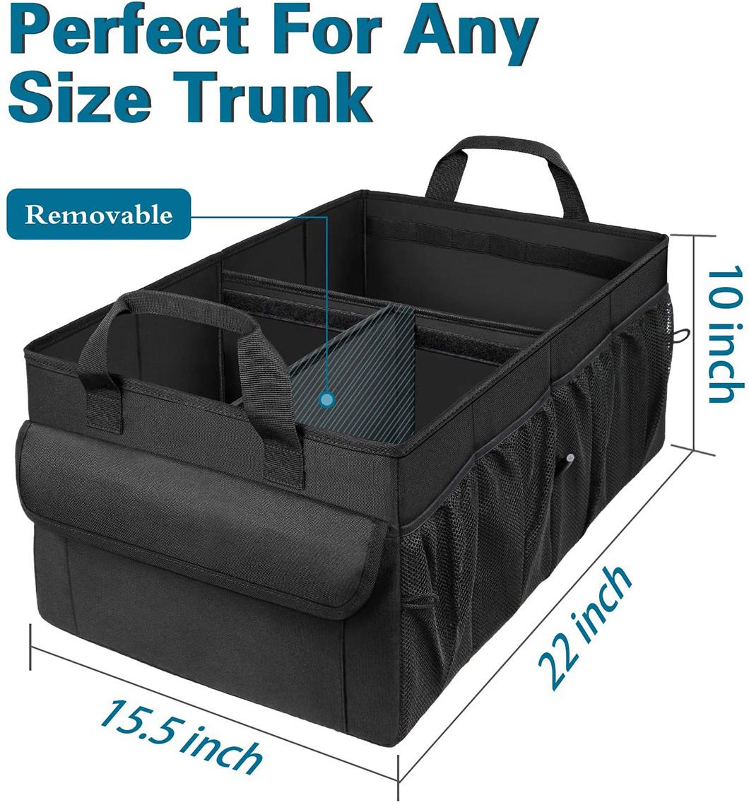   Expendable Car Organizers and Storage Bag for Groceries Accessory, Car Trunk Organizer, Trunk Organizer with Cooler and Pockets