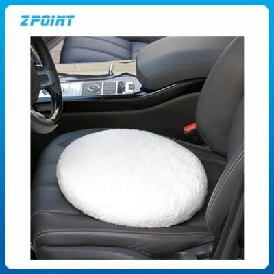 Car Accessory 360 Rotation Seat Cushion White Warming Cover