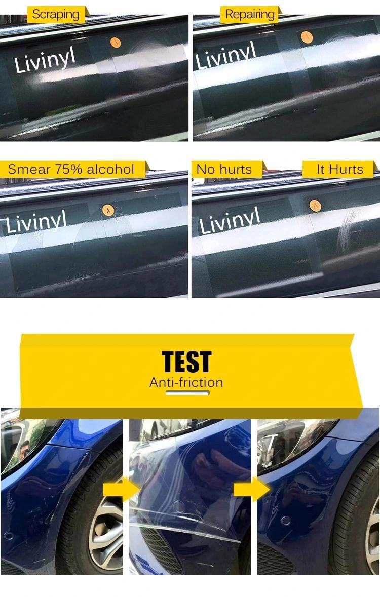 1.52X15m High Tph Auto-Repaired Anti Scratch Ppf Car Body Clear Auto Bra Paint Protection Film