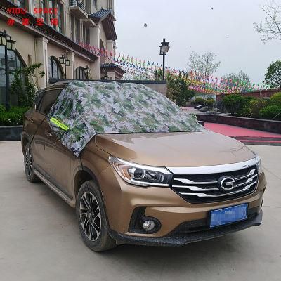 Camouflage Sunproof SUV Station Wagon Sedan Half Auto Car Cover