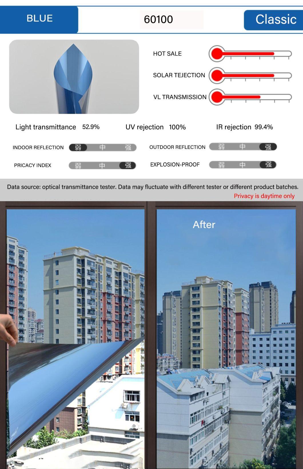 New Vision One-Way-Vision Mirrored Gold Window Film for Privacy