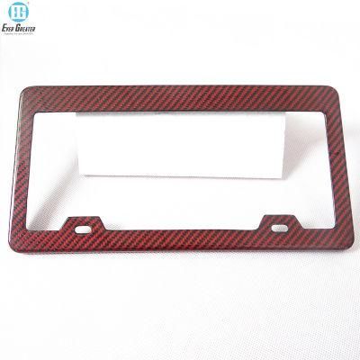 Car Carbon Chrome Plate Number License Plate Frame