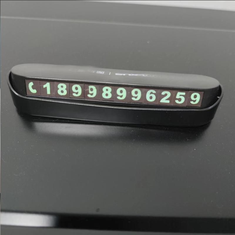 Temporary Parking Card Car Phone Number Plate Hidden Switch