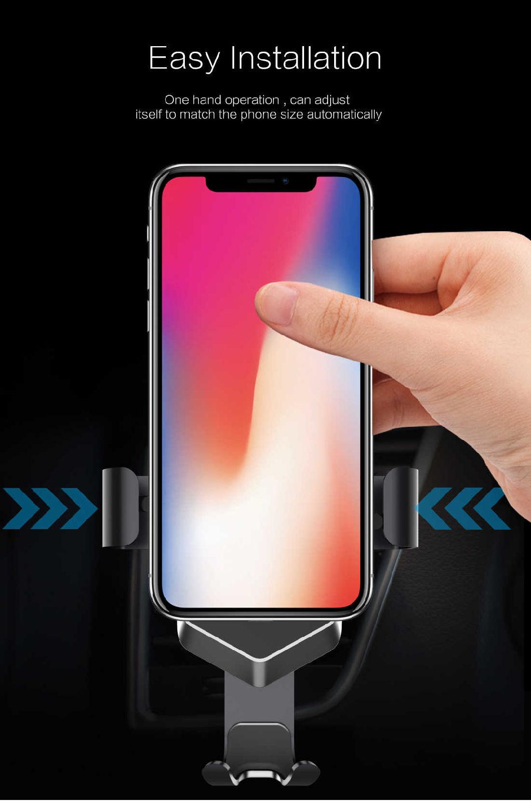 Outdoor Wireless Charger Car Fast Charging Gravity Car Phone Holder