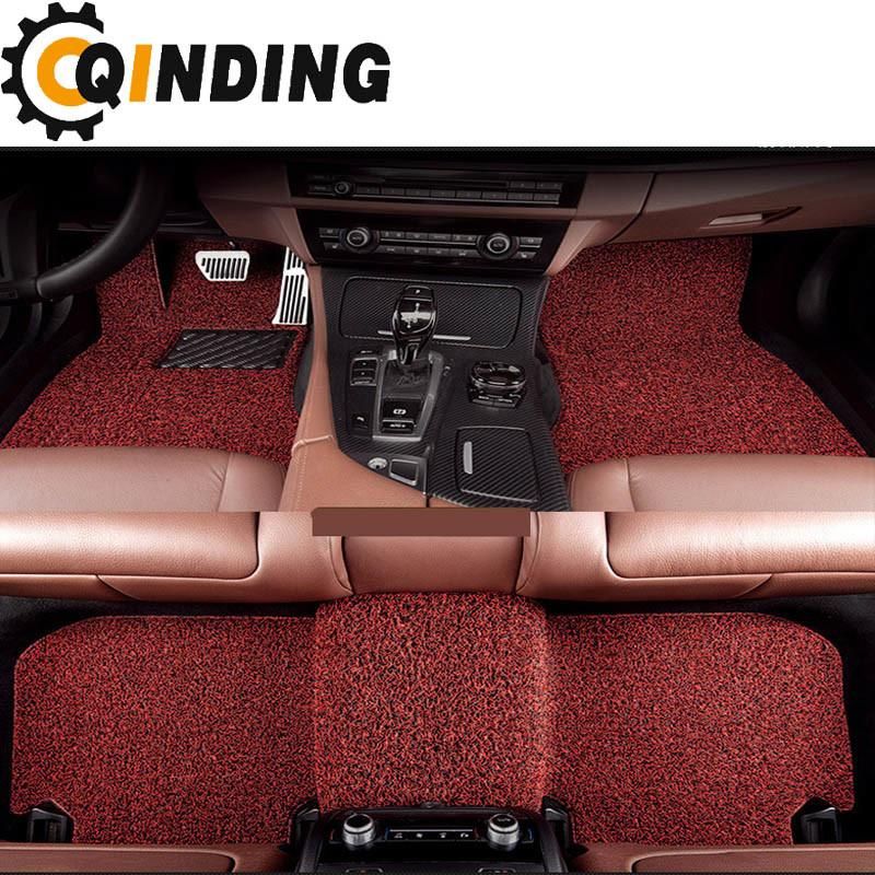 Waterproof Wear Leather Anti Slip 5D Red Car Floor Mat