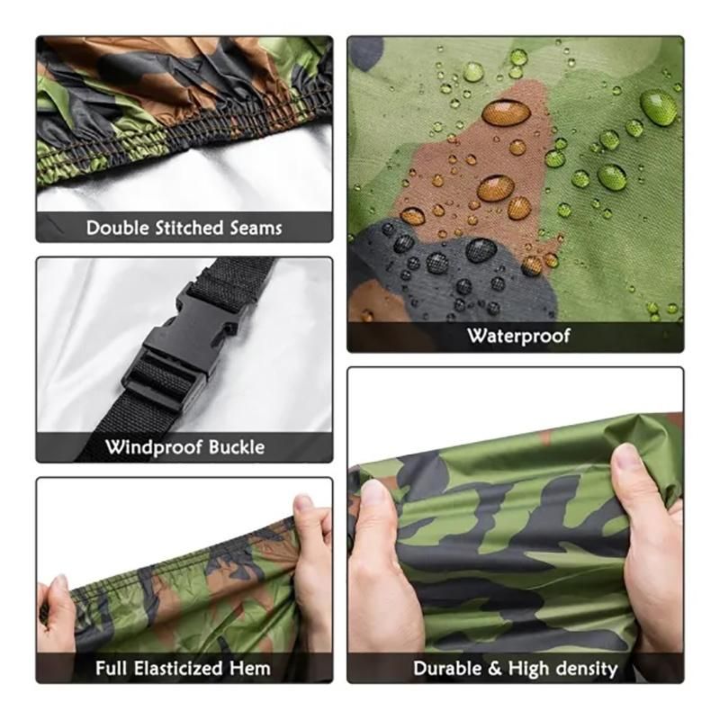 Universal Portable Rain Protection Anti-Scratch Sunshade Camouflage Auto Car Cover