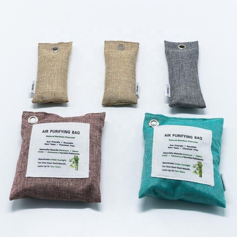 Natural Air Purifying Bag Natural Bamboo Charcoal Bag Air Freshener Odour Eliminator