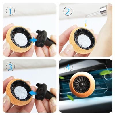 Best Grade Essential Oil Car Diffuser Custom Aroma Car Fragrance Scent Air Freshener with Hanging Clip