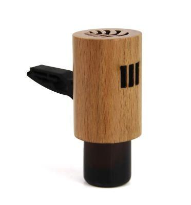 5ml Bottle Wooden Custom Logo Car Vent Clip Perfume Freshener Diffuser