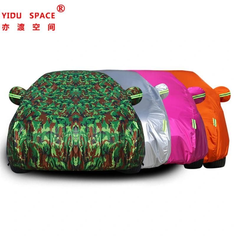 Wholesale Oxford Manful Shrink Camouflage Waterproof Sunshade Folding Car Cover