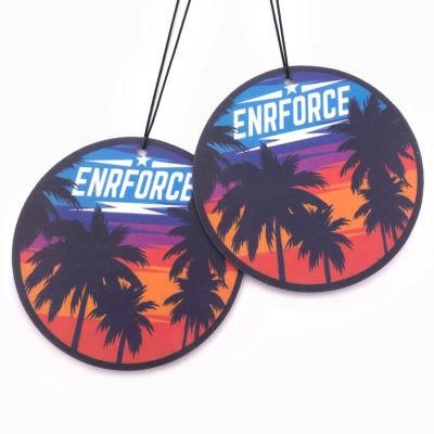 Customized Size Air Fresher Scent Perfume Hanging Car Air Freshener Paper