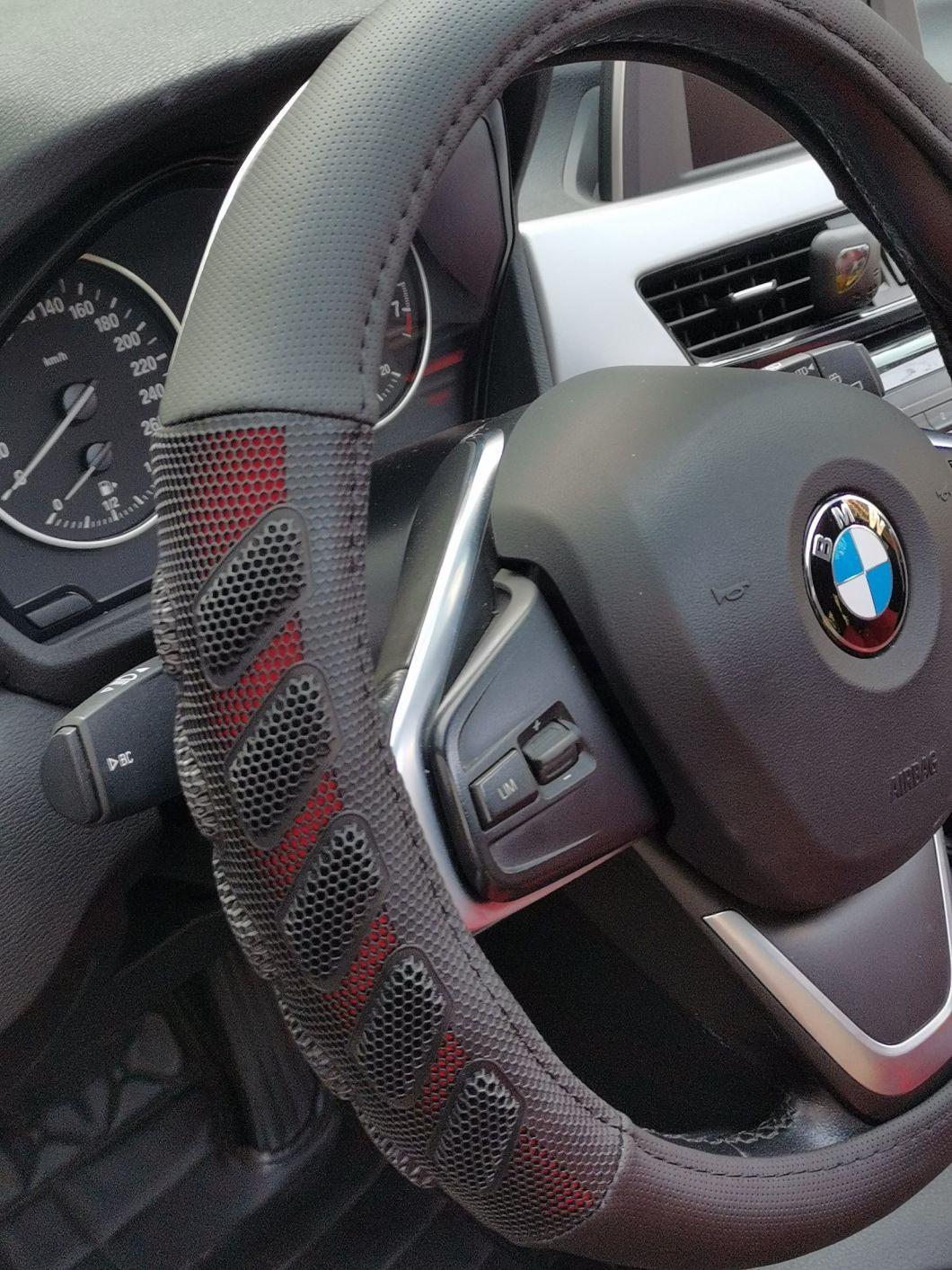 Steering Wheel Cover Genuine Leather Color Design with High Quality